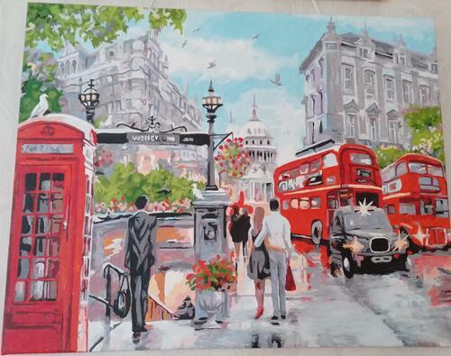 Фотографии готовых работ картин по номерам и алмазной мозаики