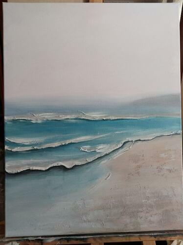 Фотографии готовых работ картин по номерам и алмазной мозаики