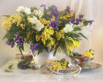 Без бренда «Натюрморт из мимоз и колокольчиков» в Ставрополе