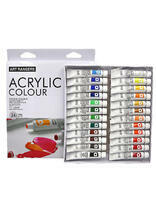 Без бренда «Коробка 24 шт.: Акриловые краски «Две картинки» 24 шт. по 12 мл, проф. пигмент» в Ставрополе