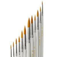 Без бренда «Набор круглых нейлоновых кистей для рисования «Две картинки» (12 шт.) белые» в Ставрополе в интернет-магазине  Без бренда «Набор круглых нейлоновых кистей для рисования «Две картинки» (12 шт.) белые» в Ставрополе