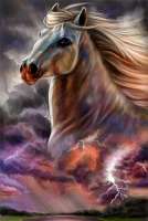 Без бренда «Белый конь на фоне ночной грозы» в Ставрополе