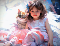 Без бренда «Девочка и пушистая кошечка» в Ставрополе в интернет-магазине  Без бренда «Девочка и пушистая кошечка» в Ставрополе