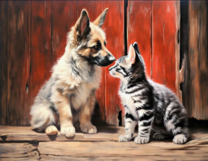 Без бренда «Знакомство котенка и щенка» в Ставрополе