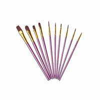 Без бренда «Кисти для рисования набор (10 шт) сиреневые» в Ставрополе в интернет-магазине Без бренда «Кисти для рисования набор (10 шт) сиреневые» в Ставрополе