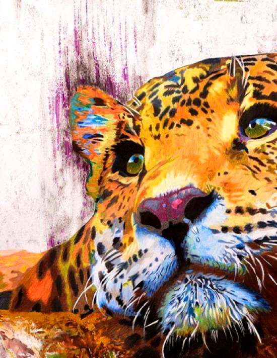 Картина по номерам 40x50 Милый взгляд леопарда