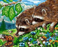 Без бренда «Еноты и бабочка на цветочной поляне» в Ставрополе